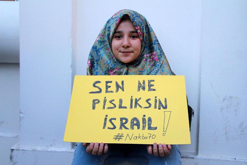 Beyoğlunda Kudüs protestosu