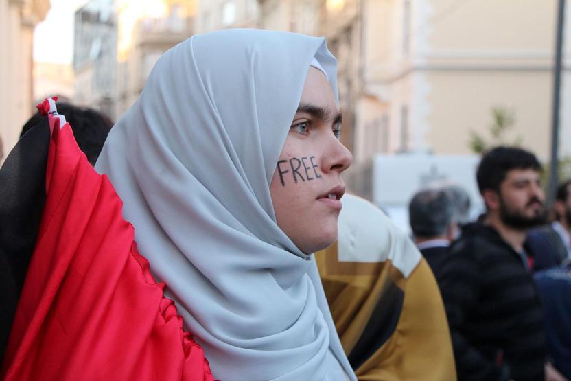 Beyoğlunda Kudüs protestosu