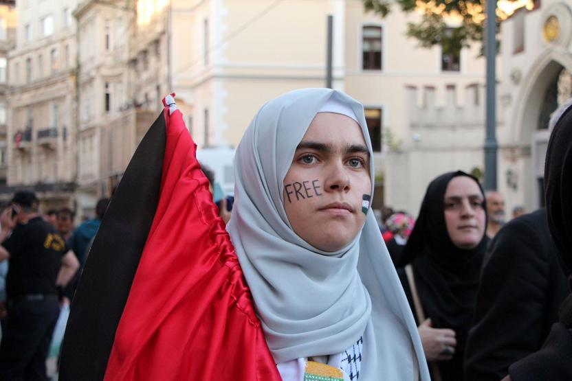Beyoğlunda Kudüs protestosu