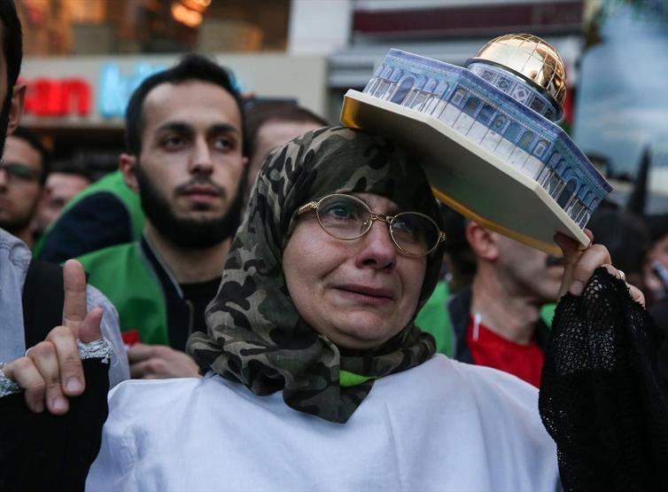 Beyoğlunda Kudüs protestosu