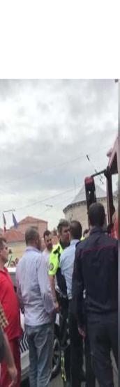 Taksimde polis itfaiyeye ceza kesti