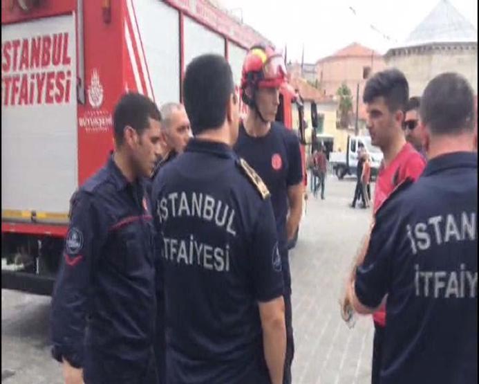 Taksimde polis itfaiyeye ceza kesti