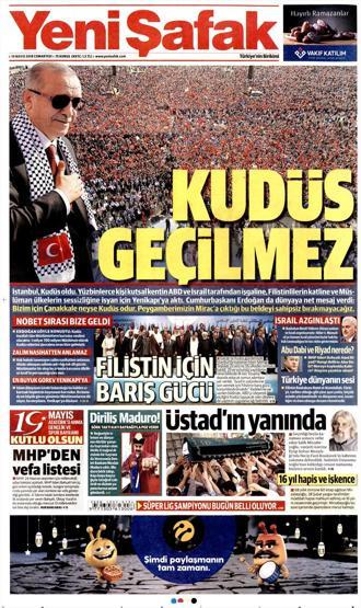 19 Mayıs 2018 - Gazete Manşetleri