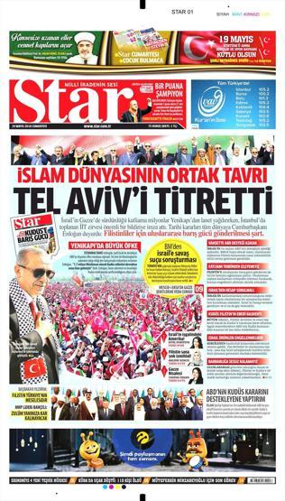 19 Mayıs 2018 - Gazete Manşetleri