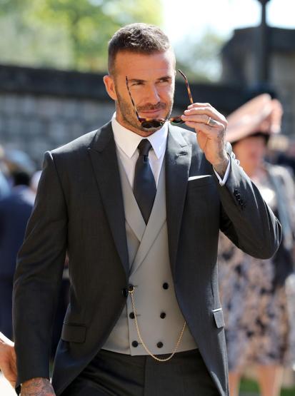 Kraliyet düğününün yıldızı David Beckham oldu