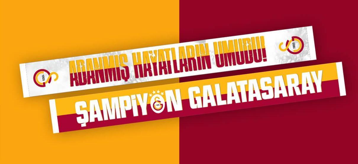 Galatasarayın şampiyonluk tişört ve atkıları satışa çıktı