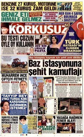 21 Mayıs 2018 - Gazetelerin birinci sayfaları