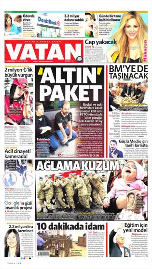23 Mayıs 2018 - Gazete manşetleri