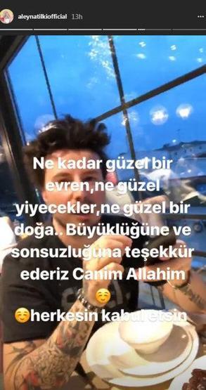 Aleyna Tilkiden iftar paylaşımı