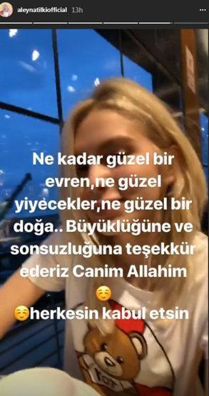 Aleyna Tilkiden iftar paylaşımı
