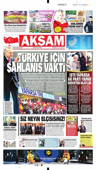25 Mayıs 2018 - Gazetelerin birinci sayfaları