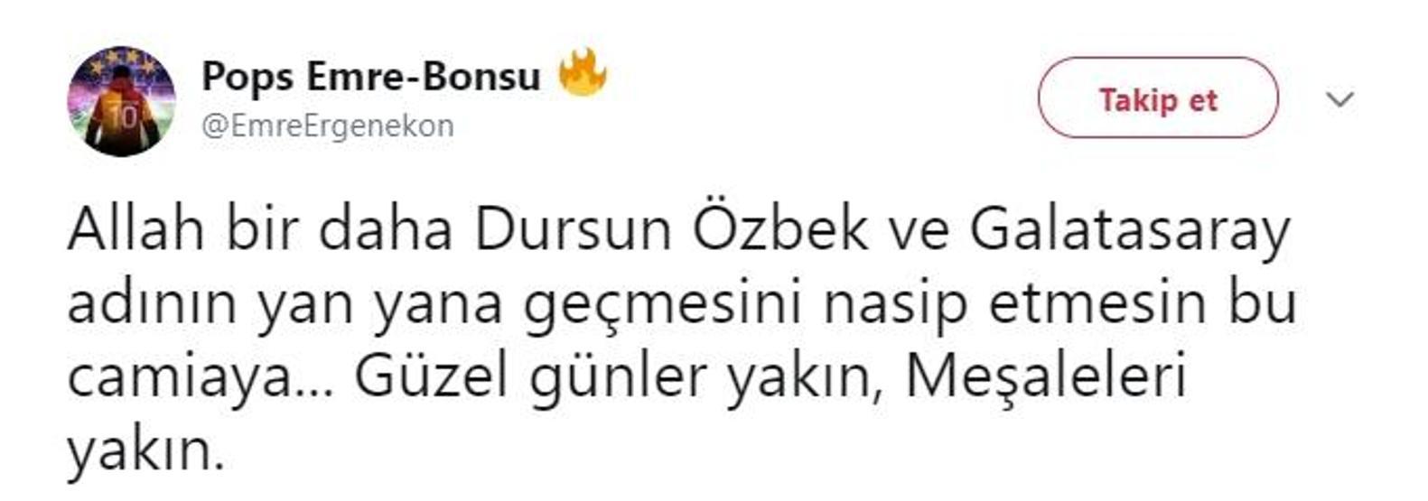 Dursun Özbeke büyük tepki