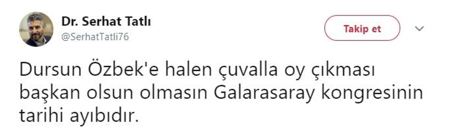 Dursun Özbeke büyük tepki