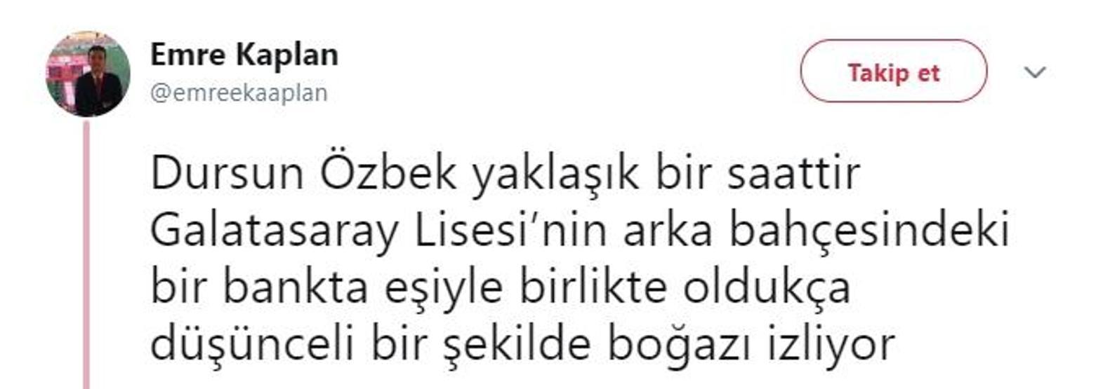 Dursun Özbeke büyük tepki