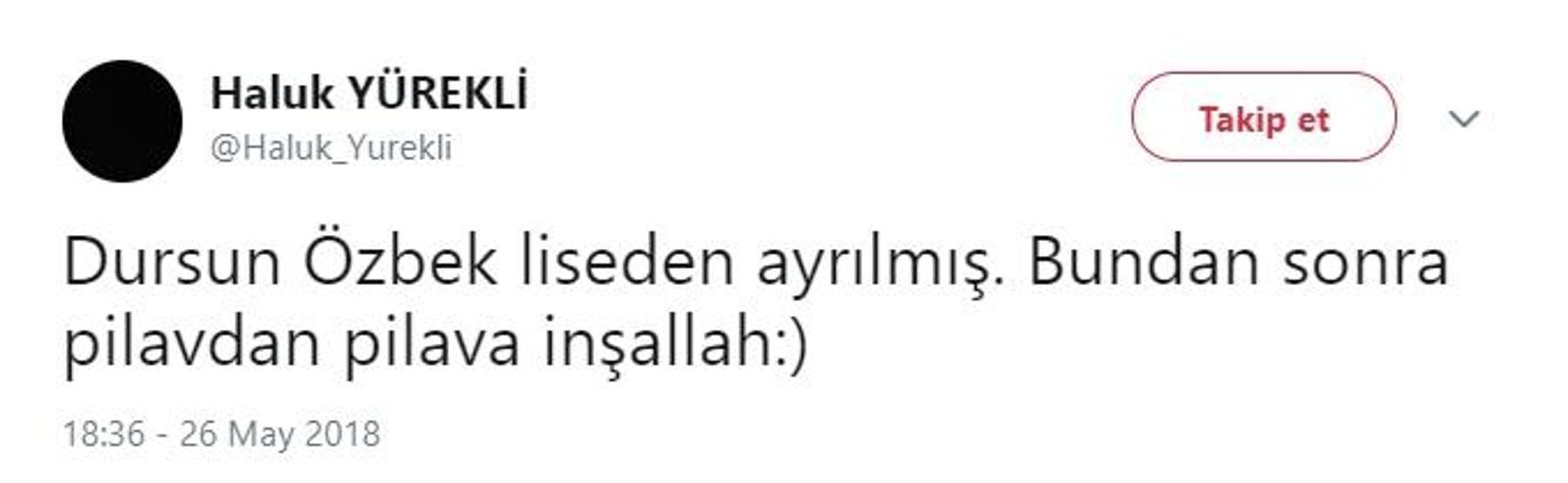 Dursun Özbeke büyük tepki