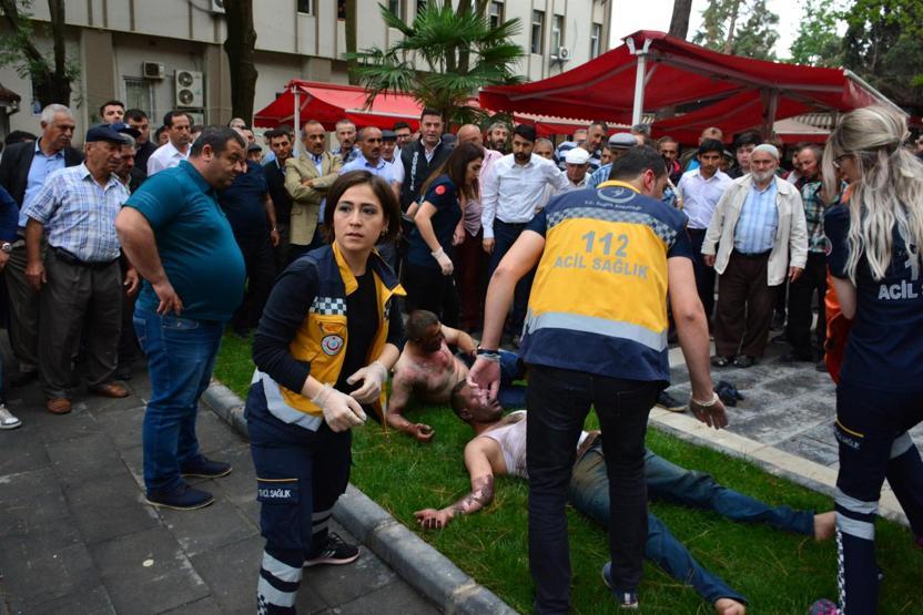 Tokatta elektrik trafosunda patlama: 2 işçi yaralı