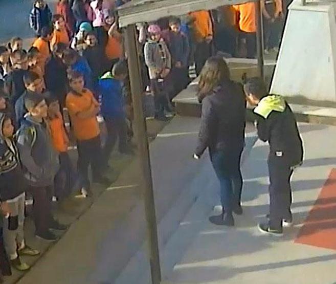 Okuldaki skandalın görüntüleri ortaya çıktı