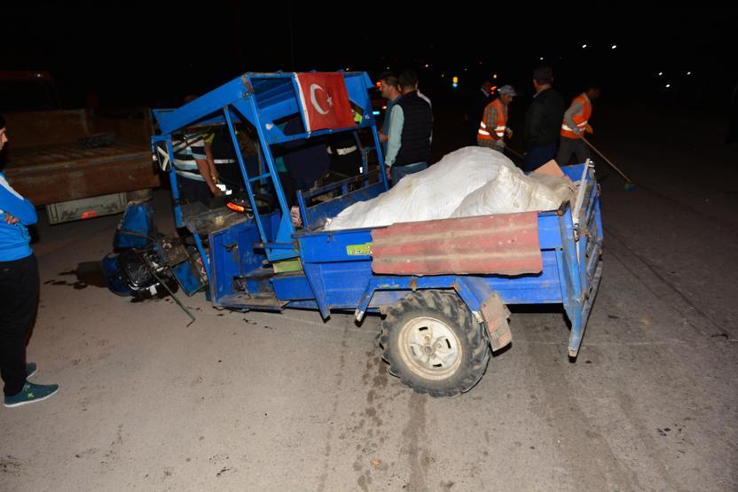 Otomobille patpat çarpıştı: 10 yaralı