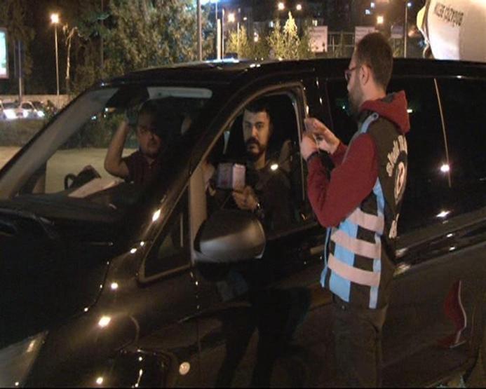 İstanbulda UBER ve scotty denetimi