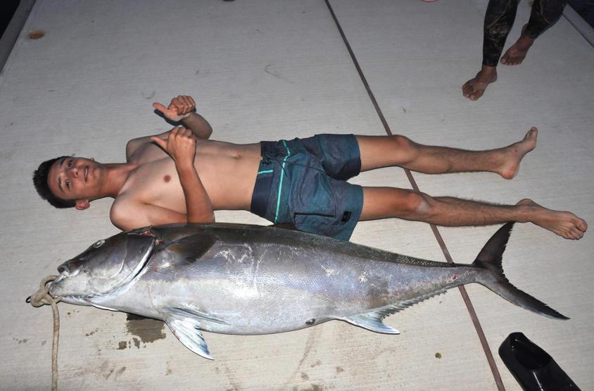 Zıpkınla yakaladı: 51 kilo, 160 santimetre