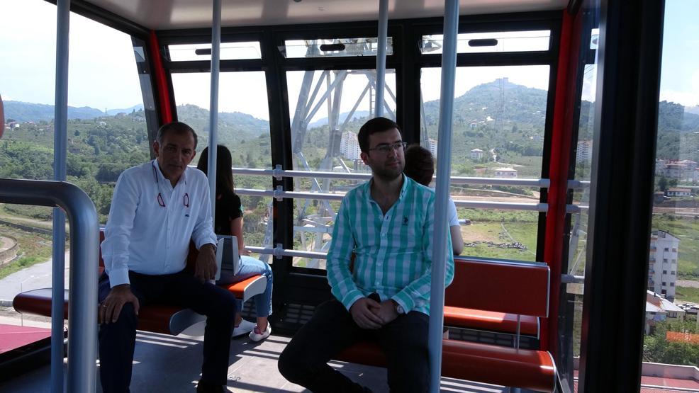 Karadenizin en uzun teleferik hattı tamamlandı