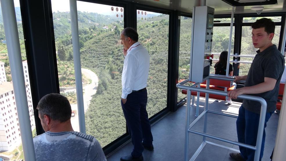 Karadenizin en uzun teleferik hattı tamamlandı