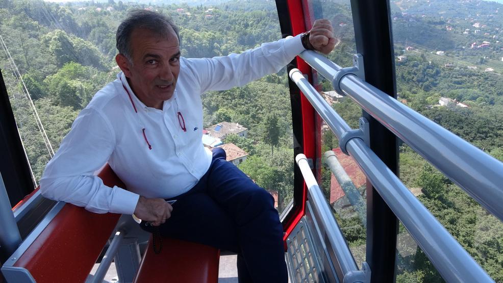 Karadenizin en uzun teleferik hattı tamamlandı