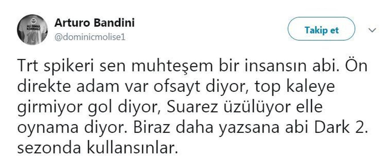 TRT spikeri pozisyonu gol sandı