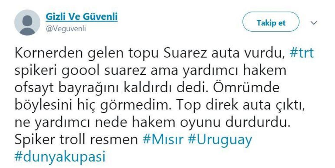 TRT spikeri pozisyonu gol sandı