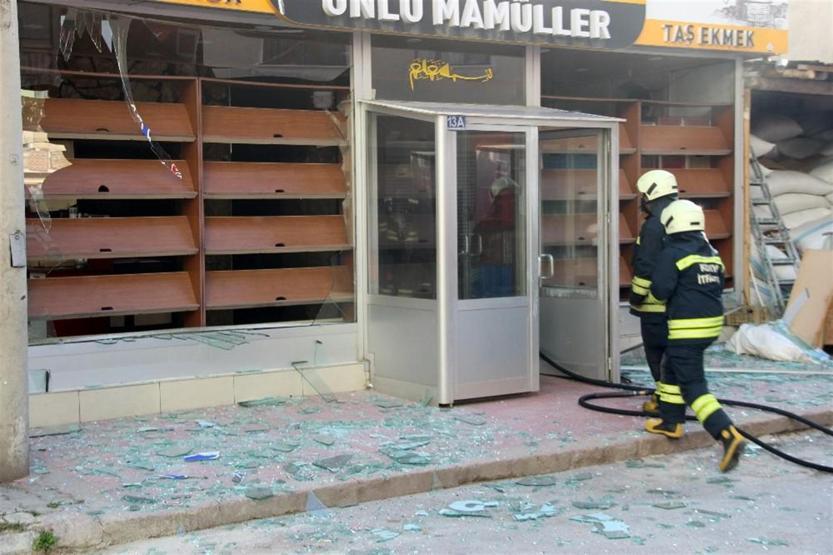 Ekmek fırınında korkutan patlama