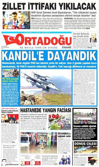 18 Haziran 2018 - Gazetelerin birinci sayfaları