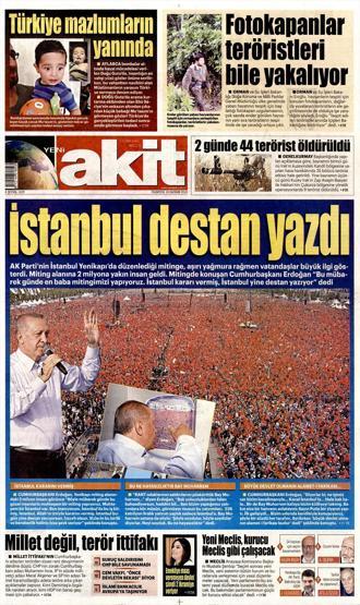 18 Haziran 2018 - Gazetelerin birinci sayfaları