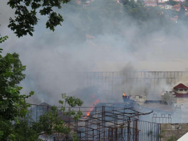 İşte Beykozdaki yangından kareler