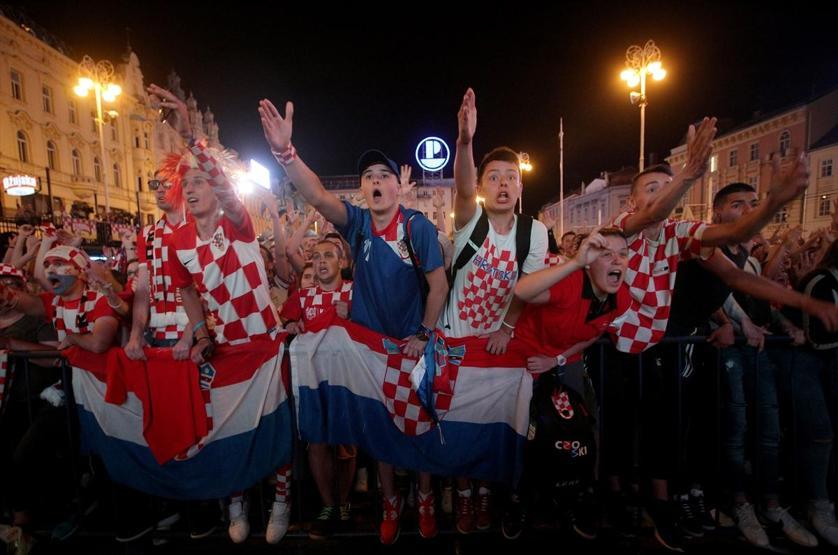 Hırvatlar Zagrebde çılgınlar gibi sevindi