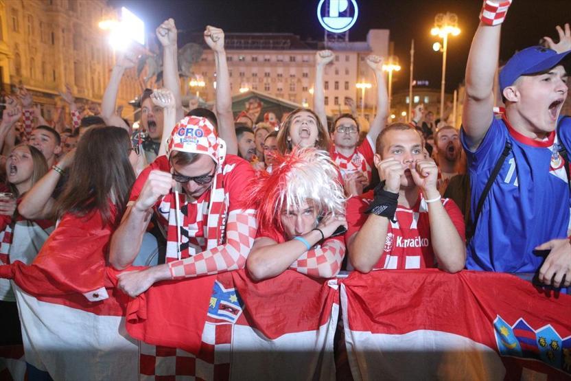 Hırvatlar Zagrebde çılgınlar gibi sevindi