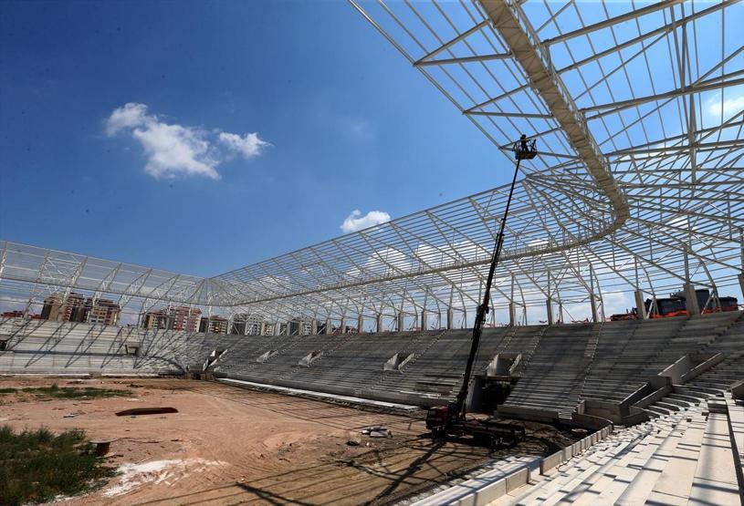 Ankaranın yeni stadının yüzde 70i bitti