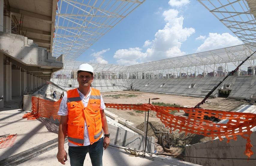 Ankaranın yeni stadının yüzde 70i bitti