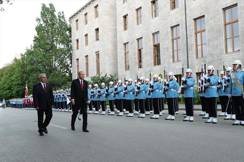 Yeni sistem resmen başladı: İşte Cumhurbaşkanı Erdoğanın yemin töreninden kareler