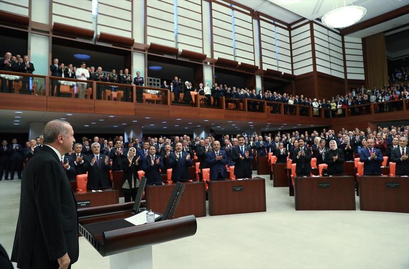 Yeni sistem resmen başladı: İşte Cumhurbaşkanı Erdoğanın yemin töreninden kareler