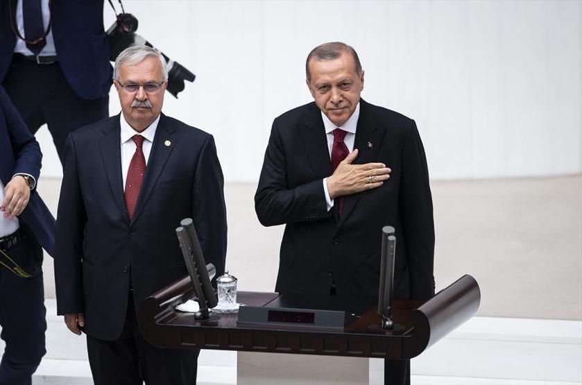 Yeni sistem resmen başladı: İşte Cumhurbaşkanı Erdoğanın yemin töreninden kareler