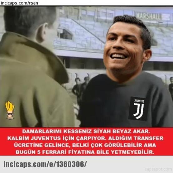 Cristina Ronaldo Juventusta capsleri