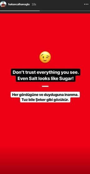Hakan Çalhanoğlundan ilginç açıklama