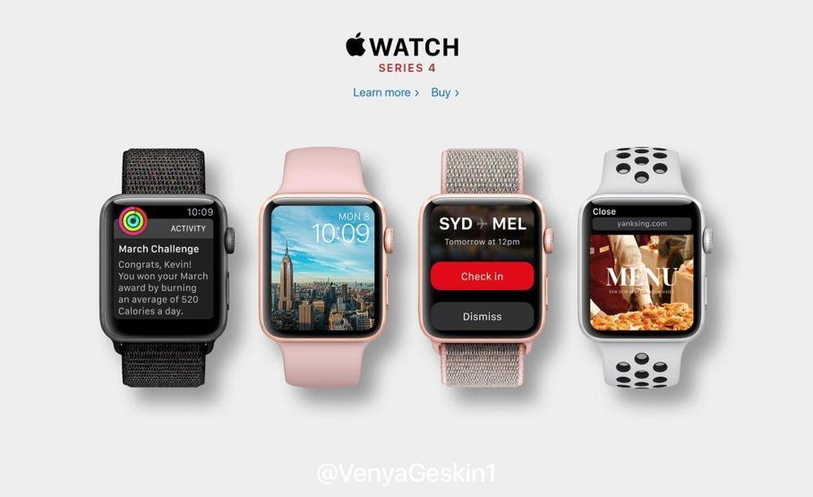 Apple Watch Series 4 konseptleri
