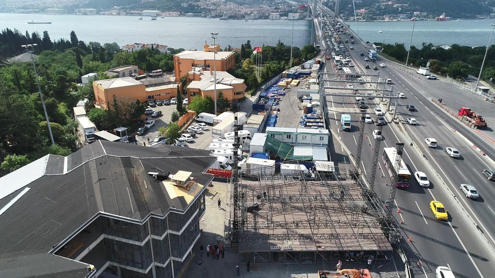 Köprü 15 Temmuz anmasına böyle hazırlandı
