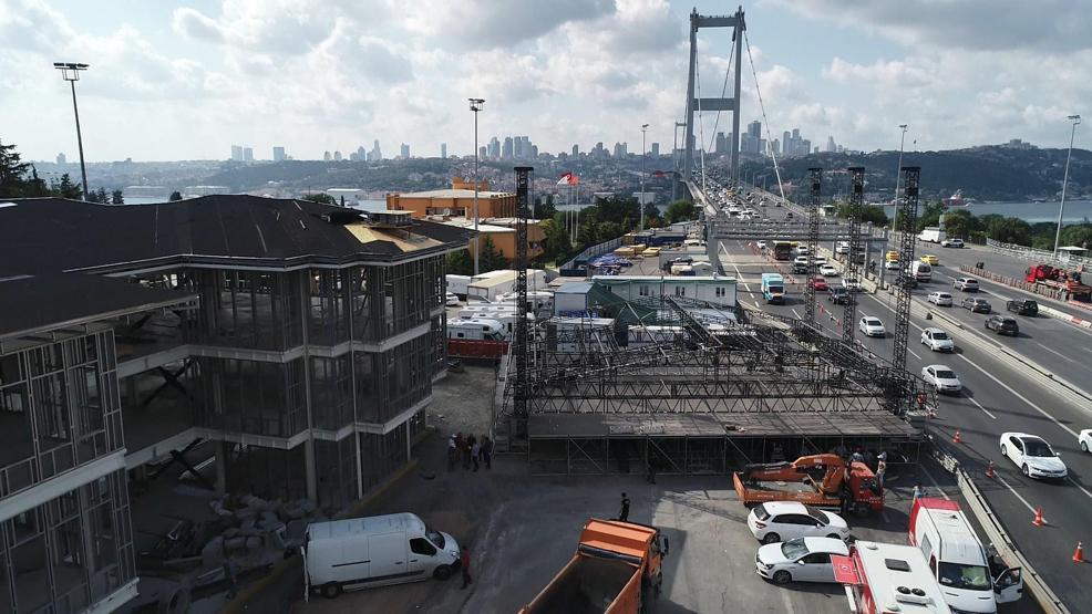 Köprü 15 Temmuz anmasına böyle hazırlandı