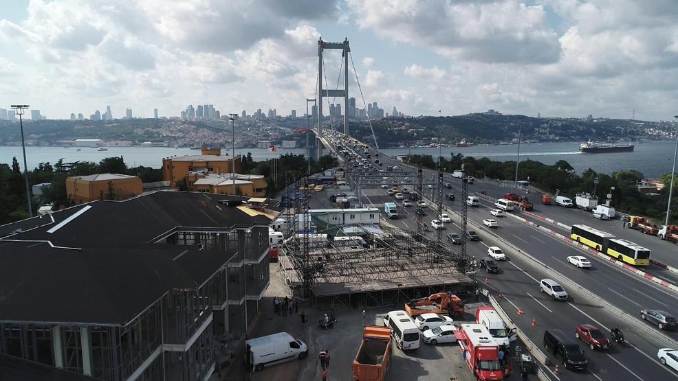 Köprü 15 Temmuz anmasına böyle hazırlandı