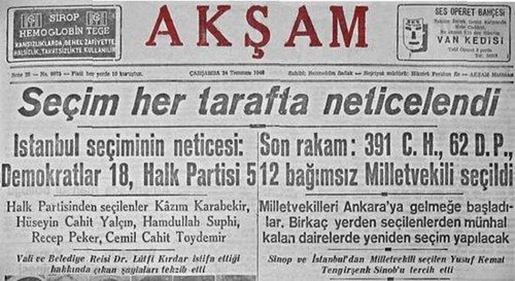 Çok partili demokrasinin ilk sınavı: 21 Temmuz 1946 seçimleri