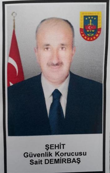 Şehit güvenlik korucusu için Hakkaride tören