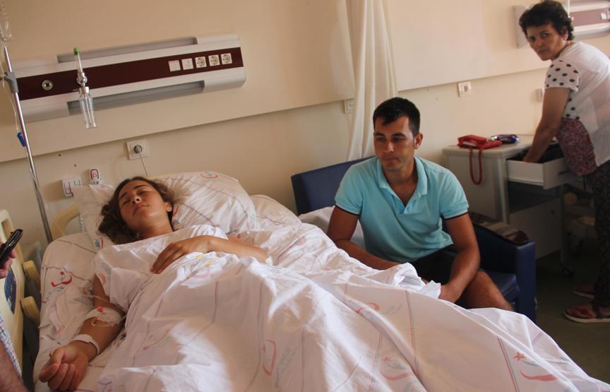 Genç kadının üzerinden sürat teknesi geçti