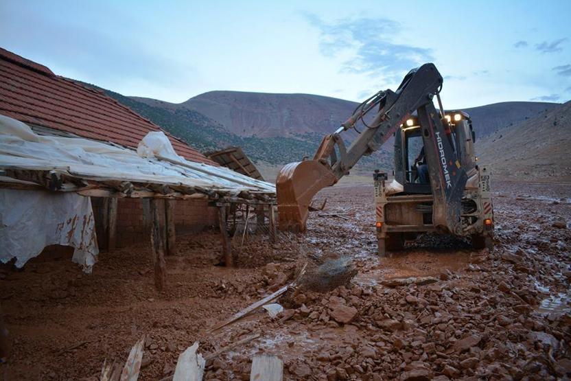 Elmalıyı 24 saat içinde ikinci kez sel vurdu